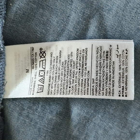 New GAP Soft Denim Poplin Mini Shirtdress Size M - Picture 7 of 8